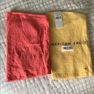 Selling TWO American eagle tube tops!